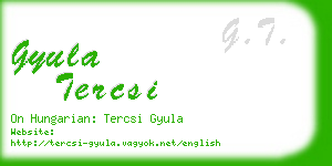 gyula tercsi business card